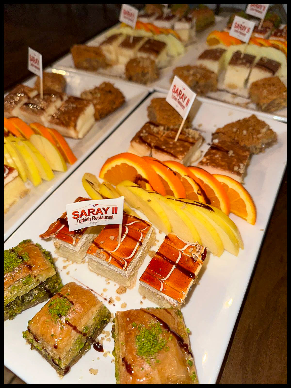 House dessert display